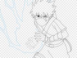 Cara menggambar anime cowok kanglim versi pelan proses demi proses. Kakashi Hatake Sasuke Uchiha Naruto Seni Garis Uzumaki Naruto Putih Wajah Png Pngegg