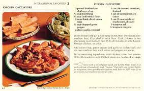 Chicken Cacciatore Vintage Recipe From The Betty Crocker Recipe Card Library 1971 9 I Chicken Cacciatore Recipe Chicken Cacciatore Betty Crocker Recipes