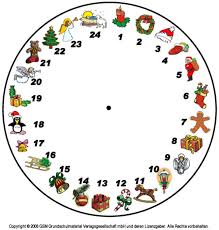 Weihnachten malvorlagen kostenlos zum ausdrucken ausmalbilder druckfertig of ausmalbilder weihnachten kostenlos of ausmalbilder weihnachten. Bastelvorlage Fur Eine Adventsuhr 2 Medienwerkstatt Wissen C 2006 2021 Medienwerkstatt