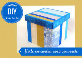 Sinon, il y a plusieurs gabarits disponibles en ligne et imprimables que vous pourriez découper et plier suivant les contours pour les transformer en une boîte en papier. Boite En Carton A Couvercle Diy Fiche Creative