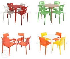 Casual, relaxed and the perfect height for conversation. Plastic Table And Chair Set Pantry Chair Food Court Table Bar Table Furniture Home Living Furniture Chairs On Carousell