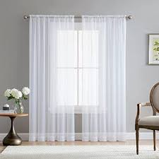 hlc.me white sheer voile window