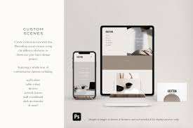 Desktop Multi Device Scene Creator Business Card Mock Up Metal Business Cards Scene Creator