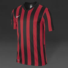 Black Red And Blue Nike Shirt Nike Striped Division Short Sleeve Football Shirt Mens Football Teamwear Universiry Red Black White Pro Direct Soccer Football Shirts Team Wear Mens Shirts
