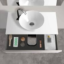 Da leroy merlin puoi trovare una grande varietà di arredi per la tua stanza da bagno. Mobile Bagno Sospeso 100 Cm Bianco Opaco Con Lavabo Da Appoggio