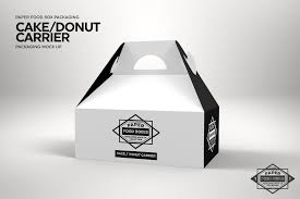 Cake Carrier Packaging Mockup Packaging Mockup Cake Carrier Free Packaging Mockup