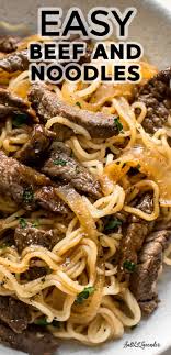 Easy Beef And Ramen Noodles Beef And Noodles Cooking Dishes Beef Dinner