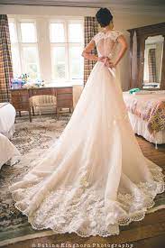 If you're hoping to steer regardless of your wedding theme, it can be helpful to look at how real brides actually pulled off colored dresses to get an idea of what will or won't work. Welsh Beauty Wears Martin Thornburg Zerrin Long Sleeve Wedding Dress Lace Lace Wedding Dress With Sleeves Wedding Dress Long Sleeve