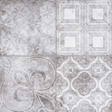 Ceramic floor tiles heute bestellen, versandkostenfrei. Vintage Grey Mix Patterned Porcelain Floor 450 X 450 Tile Luxury Tiles
