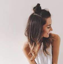 Half Bun Hair Styles Hair Knot Short Hair Styles
