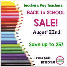 Enjoy our verified & updated 20 promo codes and 30 discounts at best teachers pay teachers coupons for you tody: Save 25 Off At Teachers Pay Teachers One Day Sale Tuesday August 22nd Only Promo Code B Back To School Sales Teacher Created Resources Teachers Pay Teachers