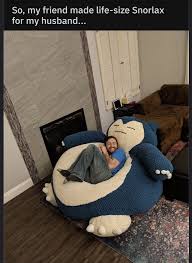 Xl Batch Of Fresh Pics And Memes To Enjoy On This Long Weekend 67 Images Snorlax Bean Bag Giant Snorlax Snorlax