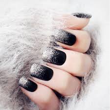 Black nails, give you an air of mystery and noble.trendy matte with glossy finish.also can stamp & decorate on these matte nails if you want to these are fantastic! Black Acrylic Nails Short Square Nail And Manicure Trends