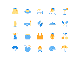 Summer Icons Complete Summer Icon Icon Icon Design