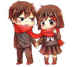Image Result For Chibi Anime Couple Pasangan Animasi Animasi Gambar Karakter