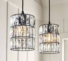 Adeline Crystal Cord Pendant Pottery Barn