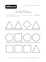 Shapes worksheets and online activities. Different Shape Worksheet Black And White All Kids Network