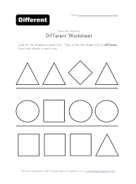 İts all free and printable. Different Shape Worksheet Black And White All Kids Network