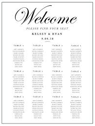 3 Wedding Seating Chart Templates Editable Wedding Table