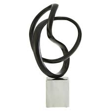 Wakauto 1pc home decor art abstract wine cabinet home desk office rope knot adornment glass craft ornament decor. Maison Living Cardour Knot Sculpture Cp Lighting Interiors