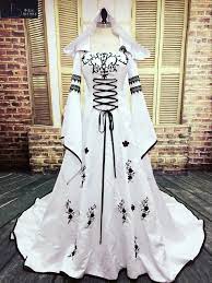 Die bürgerliche kate middleton ist seit dem 29. Robe De Mariage Mittelalter Brautkleid Nach Mass Braut Kleider Stickerei Eine Linie Weiss Und Schwarz Satin Hochzeit Kleid Wedding Dress Custom Wedding Dress Custom Madedress Custom Aliexpress