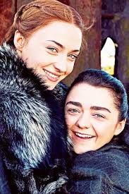 Sansa and Arya Stark