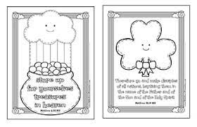 This set of coloring pages should be given to your child a week before st. St Patrick S Day Bible Printables Christian Preschool Printables