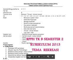 We did not find results for: Rpph Tk B Semester 2 Kurikulum 2013 Tema Rekreasi Usia 5 6 Tahun Kurikulum Panduan Belajar Belajar