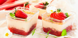 There's a reason strawberry and rhubarb are so commonly paired together. Greek Yogurt Panna Cotta With Strawberry Rhubarb Sauce Yogurt In Nutrition