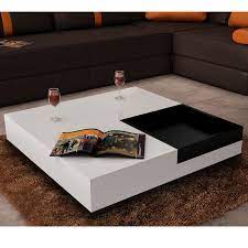 Buy Best White Table Salatto White Square Black Tray From Lovdock Com Buy Affordable And Quality C Coffee Table Square White Coffee Table Modern Coffee Table