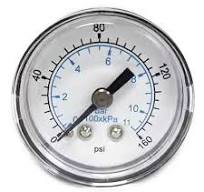 Value Collection - Pressure Gauge: 1-1/2" Dial, 160 psi, 1/8 ...