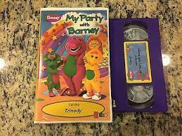 Opening and closing to barney in concert 2005 vhs; My Party With Barney Friends Rare Vhs Personalized Sing Along Trinady Trinity 14 99 Picclick