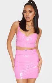 Made of durable material, wall stickers stay put no matter where they're at, and they liven up bathrooms or bedrooms in minutes. Rosemary Vinyl Cup Detail Strappy Crop Top Prettylittlething Il