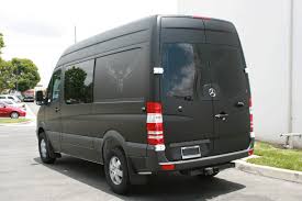 Matte Black Wrap Sprinter Van For Falcon Motorcycles Matte Black Wrap Sprinter Van Sprinter