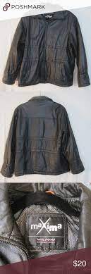 Wilsons Black Leather Coat Jacket Maxima Large Leather Coat Jacket Black Leather Coat Leather Coat
