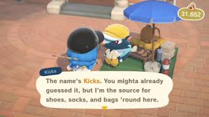 You do so by spending bells at the item shop and doing a few other things. How To Find Kicks Shop Acnh Animal Crossing New Horizons Switch Game8