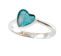 Memorial Ashes Heart Ring Ashes Jewellery Scattering Ashes