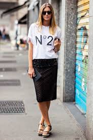 Black And White Striped Shirt Outfit Ideas Outfit Ideas How To Dress Up Your Favorite Graphic T Shirts Fashion Fashion Trend Dresses