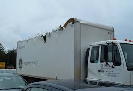 It pulled into the center of the vehicle from over the cargo hold, creating what more or less amounted to a handy pickup bed. Truck Trailer Collision Repair Painting Fleetco Builds