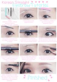 Rinnieriot Korean Straight Eyebrow Tutorial Korean Eyebrows Straight Eyebrows Eyebrow Tutorial
