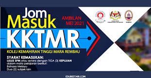 Permohonan ini boleh dibuat secara online di laman web rasmi kptm. Tawaran Kemasukan Program Diploma Kolej Kemahiran Tinggi Mara Rembau Ambilan Mei 2021 Edu Bestari