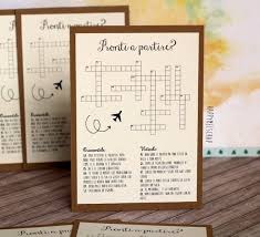 Unidea Originale Per Offrire Un Piccolo Svago Ai Vostri Ospiti Durante Il Pranzo Di Nozze Un Cruciverba Personalizz Wedding Lunch Wedding Planning How To Plan