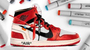 For 2018 virgil abloh will release the off white air jordan 1 white style code. Drawing Off White X Nike Air Jordan 1 Youtube