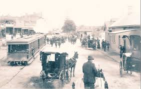 Cabs Buggies And Steam Tram At Kogarah Railway Station And Railway Pde Kogarah In Southern Sydney In 1915 K Australia History New South Wales Old Post Office