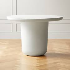 Shop Lola Round Concrete Dining Table Concrete Mixture Cements The Plump Base And Clean Concrete Dining Table Round Concrete Dining Table Modern Dining Table