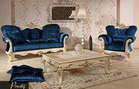 lacivert kendinden desenli saten oymali avangart koltuk takimi modeli koltuklar evler avangart