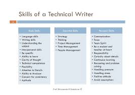 Skills Technical Writer Writing Skills Technical Writing