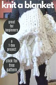 Diy A Thick Cozy Chunky Knit Blanket In One Day Nourish And Nestle Knit Crochet Patterns And Tips Chunky Knit Blanket Chunky Knit Blanket Pattern Knitted Blankets