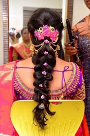 Spring In Hairstyle South Indian Bridal Hairstyles For Reception Evening Hairstyle By Deepa Sai Herbal Beauty Parlour Specialist In Bridal Makeup Bridal Hairstyle For Reception Hair Styles New Bridal Hairstyle