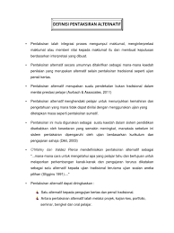 Disusun untuk memenuhi tugas akhir guna mempeoleh gelar sarjana satu (s1) dalam ilmu ushuluddin dan filsafat oleh: Definisi Pentaksiran Alternatif